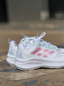Tênis esportivo adidas rosa c branco